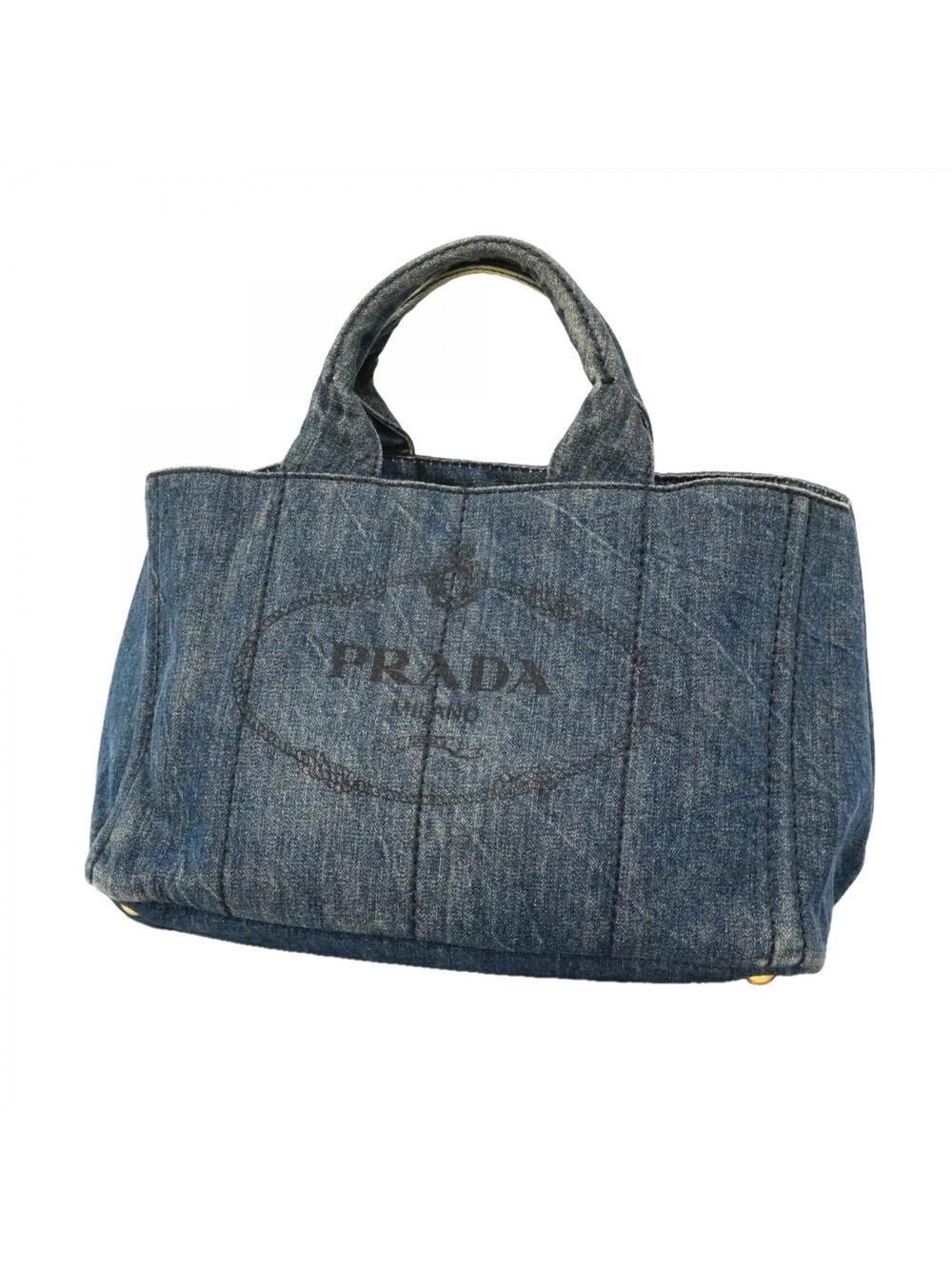 Prada Canapa Convertible Tote Denim #298882P59B